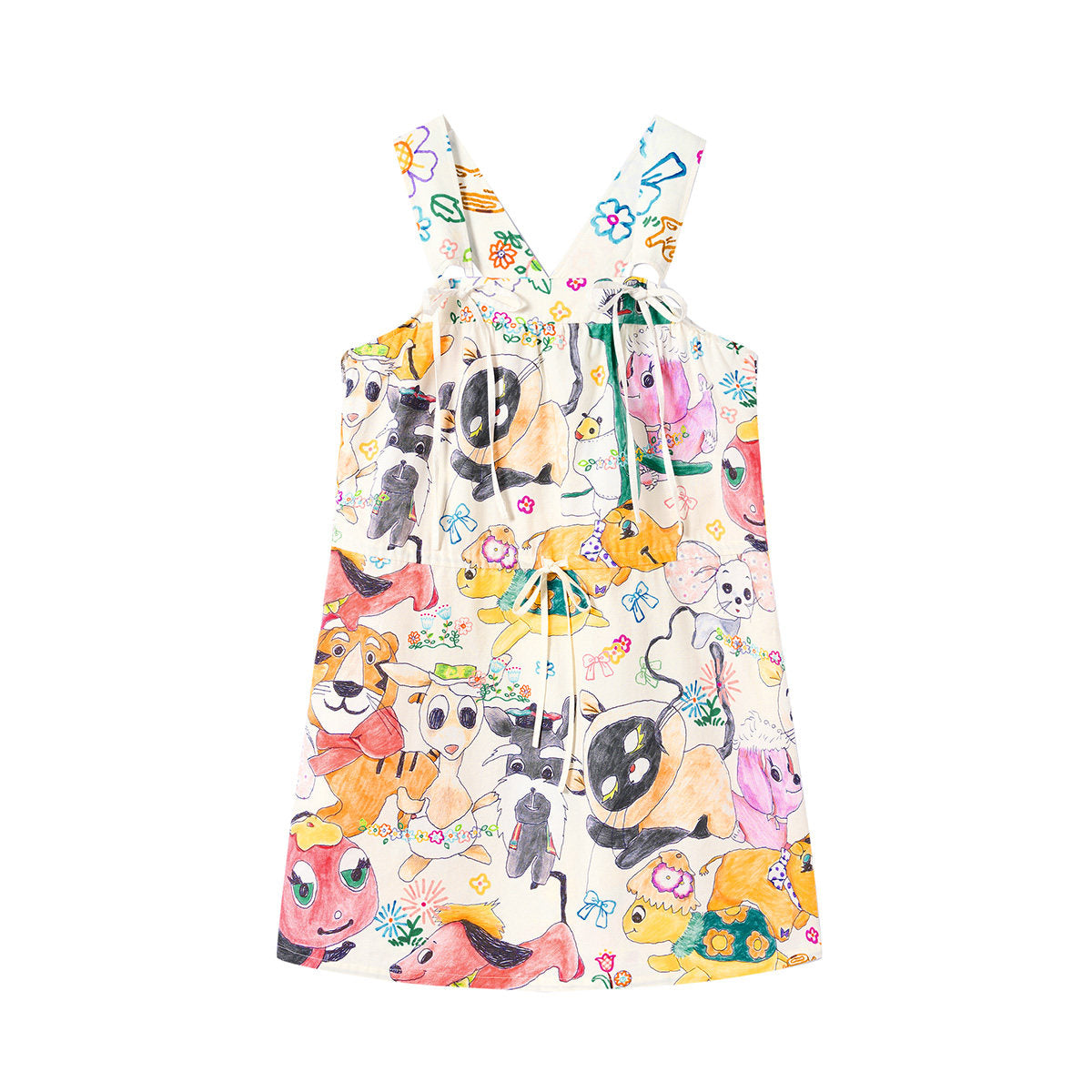 tntntutu - White Graffiti Strap Dress dress tntntutu M