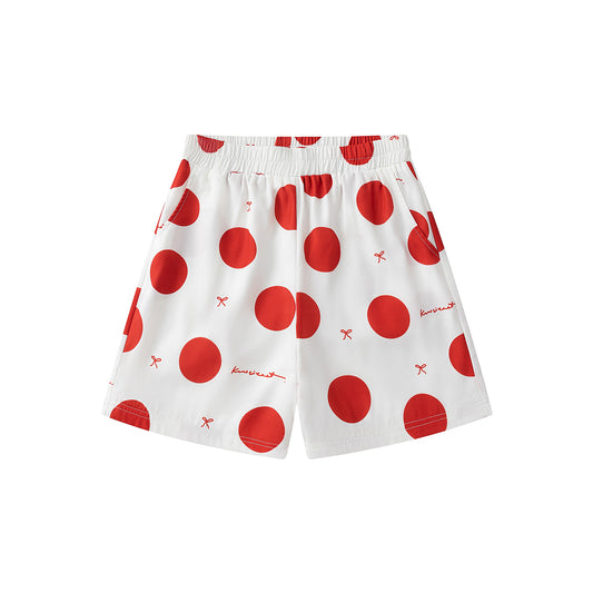 KURIOSITAET - Decora Kei White Polka Dot Shorts shorts KURIOSITAET