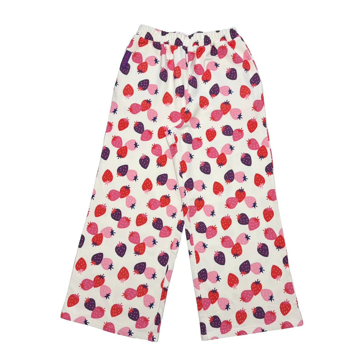 bunnybunnygun - Strawberry Print Wide-Leg Pants pants bunnybunnygun
