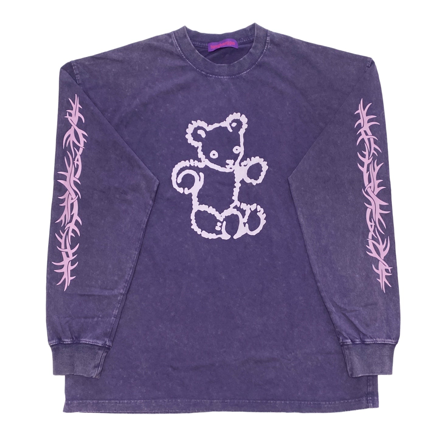 BunnyBunnyGun - Harajuku Long Sleeve T Shirt Purple Tie Dye Oversize sweatshirt bunnybunnygun