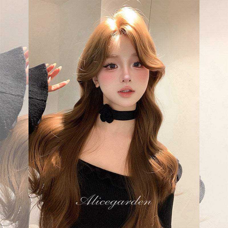 Alice Garden - Caramel Brown Long Curly Wig wig Alice Garden