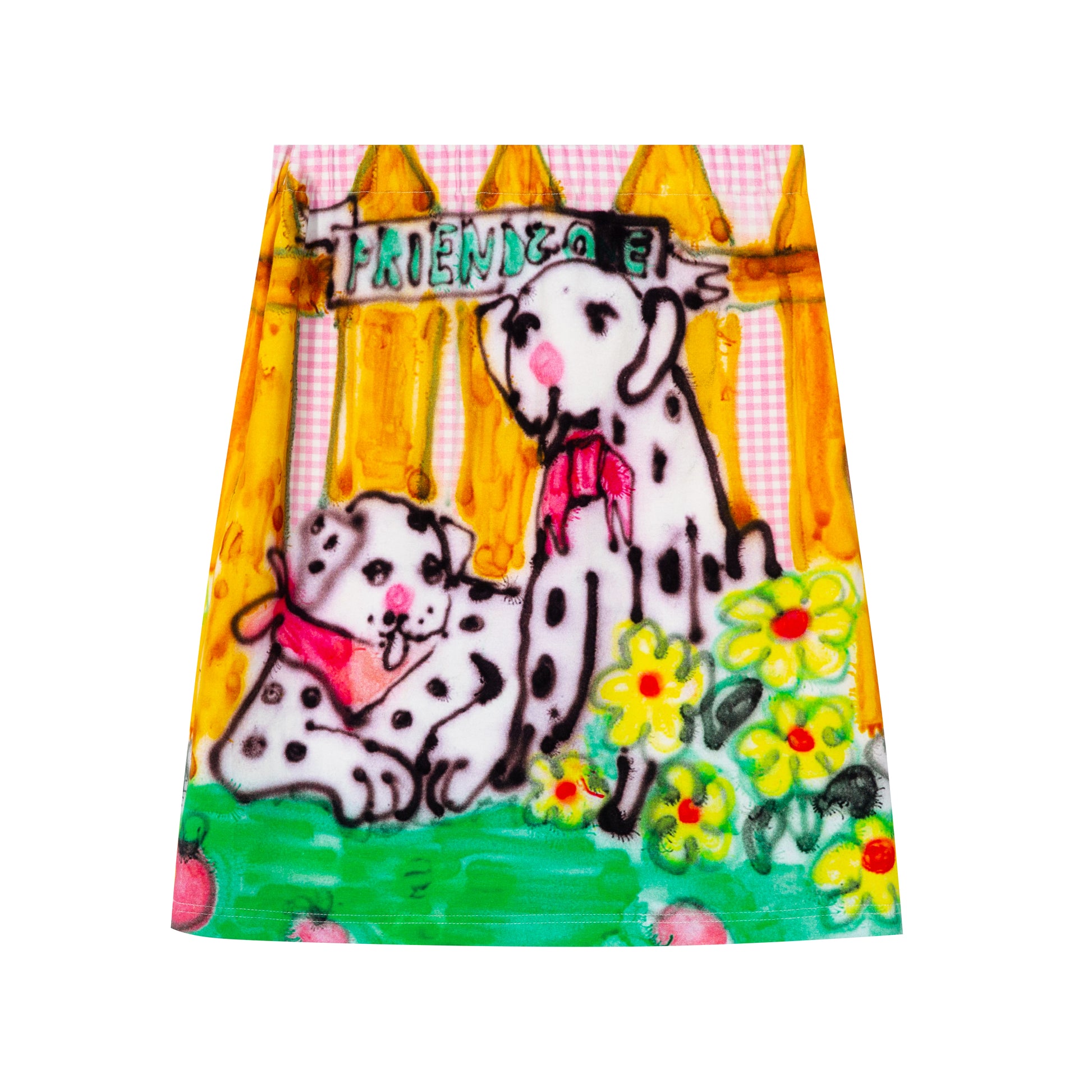 Tntntutu - Decora Kei Dalmatian A-Line Skirt skirt tntntutu