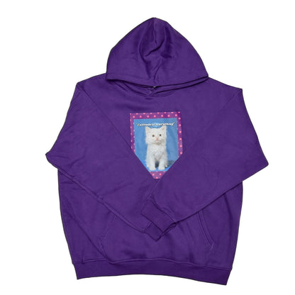 bunnybunnygun - Harajuku Cat Attitude Fleece Hoodie hoodie bunnybunnygun M