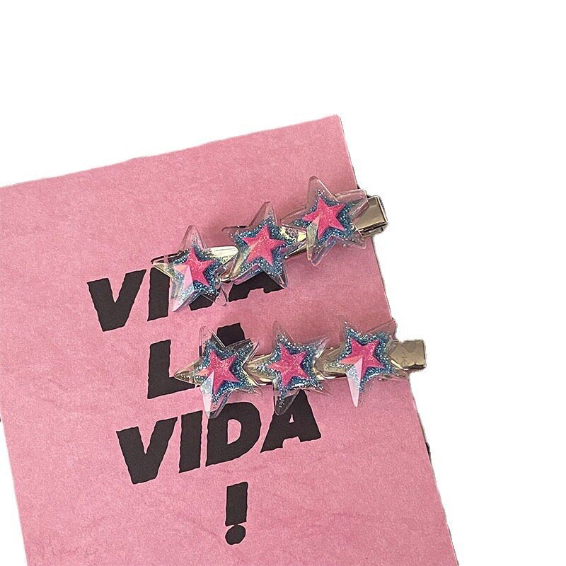 Bangkok Park - Y2K Star Resin Hair Clips hair clip Bangkok Park Blue