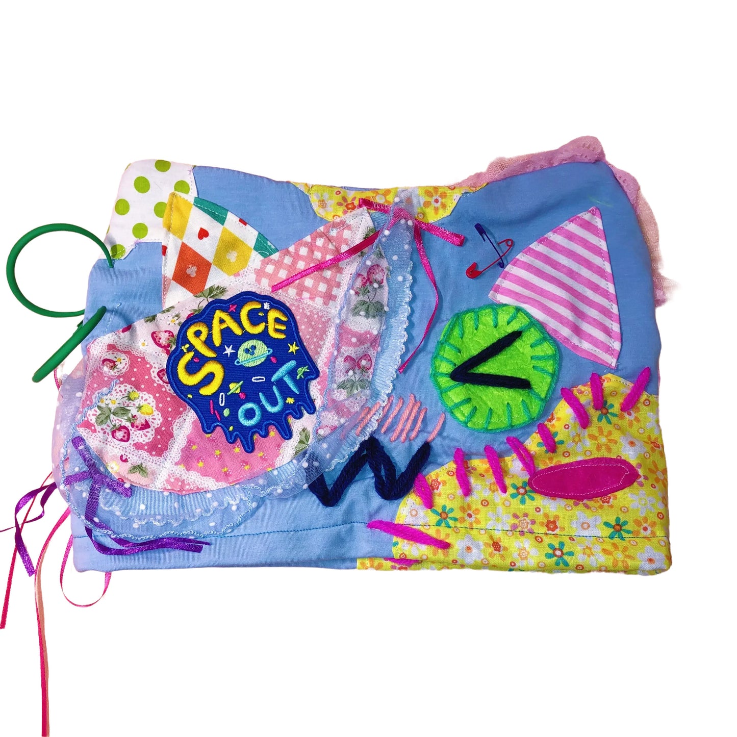PoPoLand - Decora Kei Patchwork Cat Ear Hat hat PoPoLand