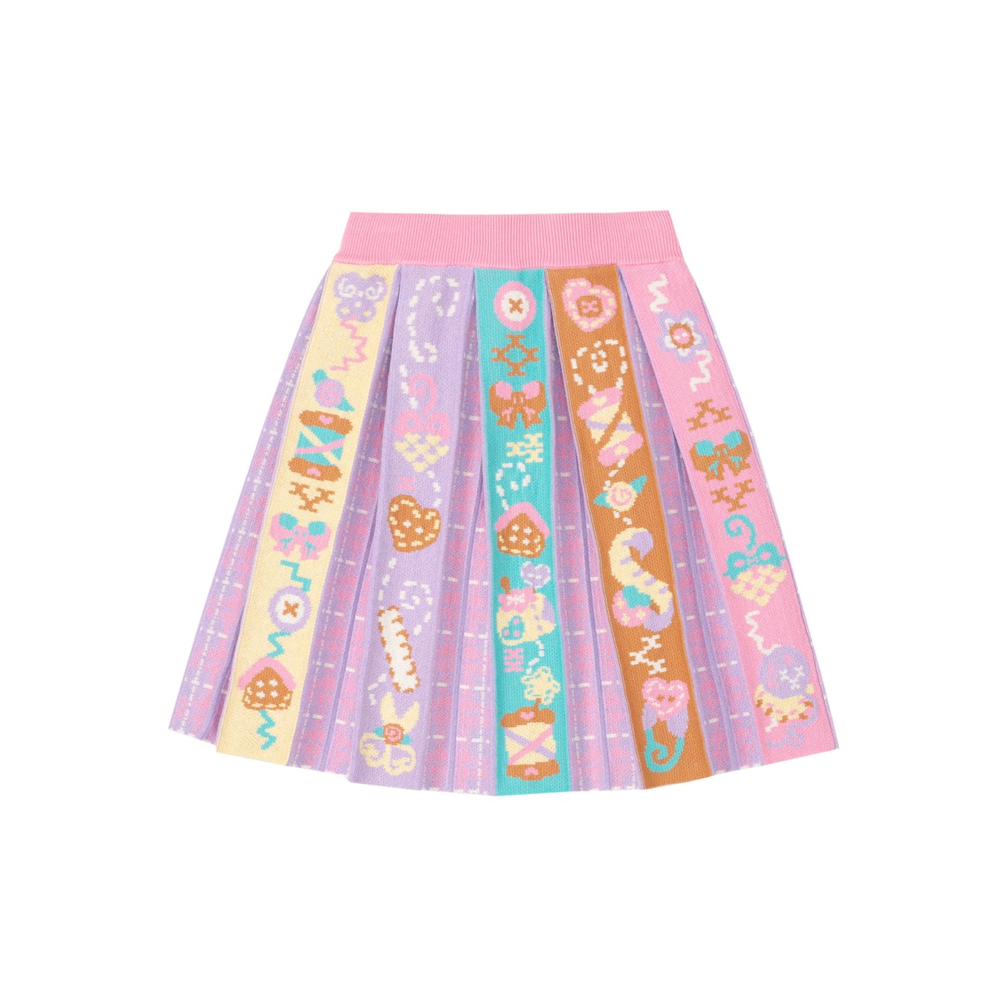 LutraJump - Decora Kei Plaid Knit Skirt skirt Lutra Jump S