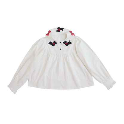 SemenCoicis - Kawaii Puppy Doll Collar Blouse blouse SemenCoicis