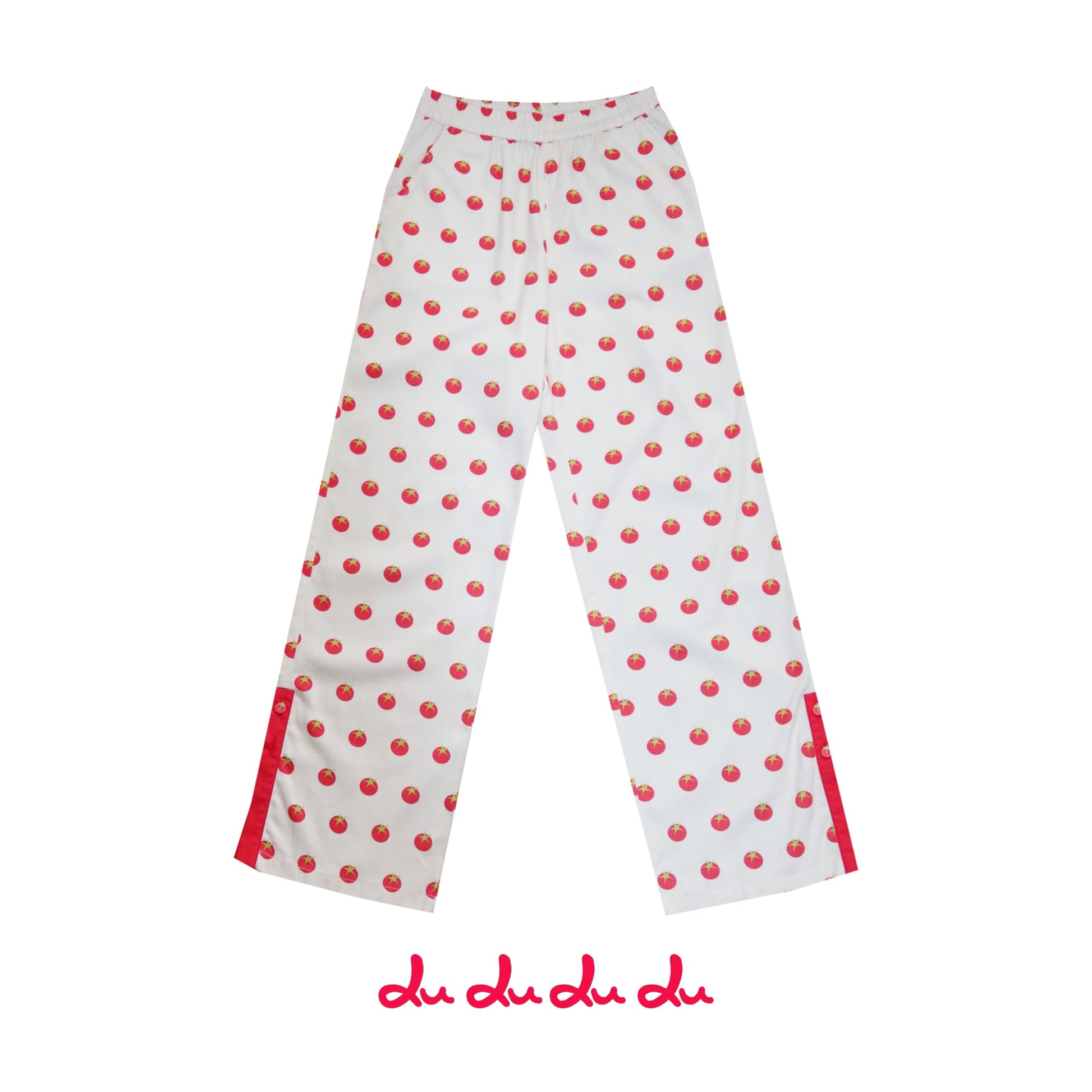 Kawaii Slit Pants – Tomato Print pants LULULULU M