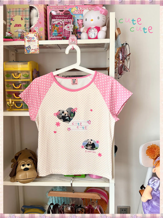 BodyTalk - Jojifuku Panda Print T-Shirt tshirt bodytalk