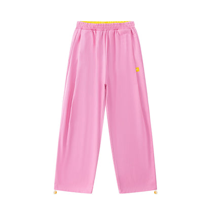 KURIOSITAET - Pink Wide-Leg Pants pants KURIOSITAET S