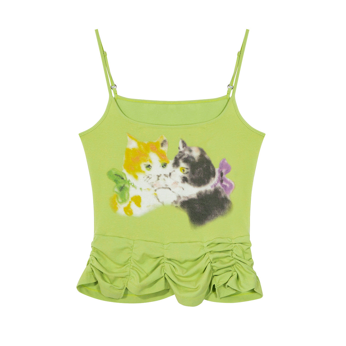Tntntutu - Decora Kei Cat Print Cami Top camisole tntntutu