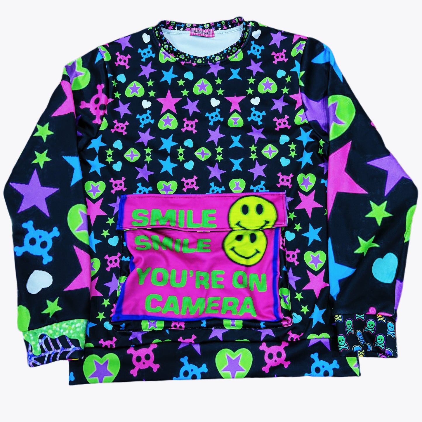 Leerroo - Harajuku Dopamine Oversized Fleece Sweatshirt sweatshirt Leerroo M