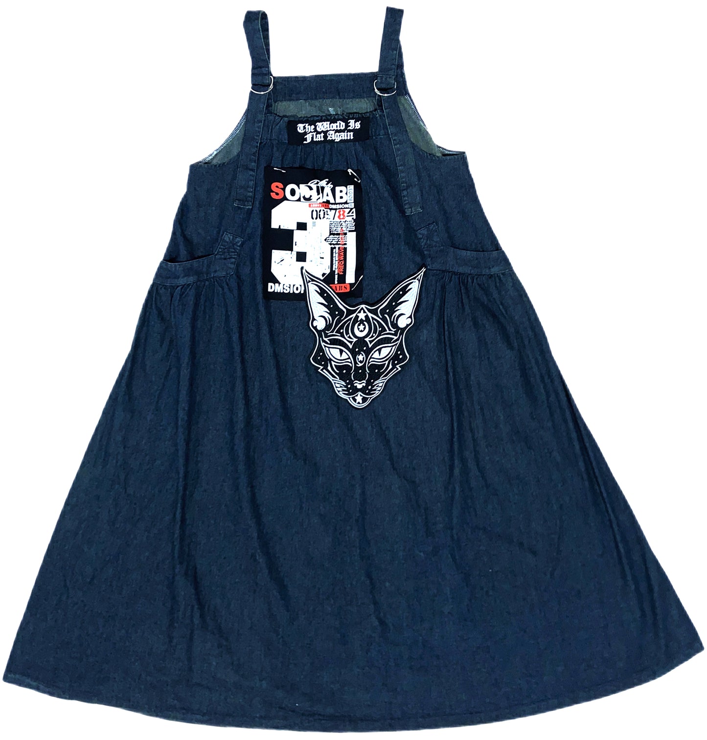 Leerroo - Y2K Vintage Denim Pinafore Dress dress Leerroo M