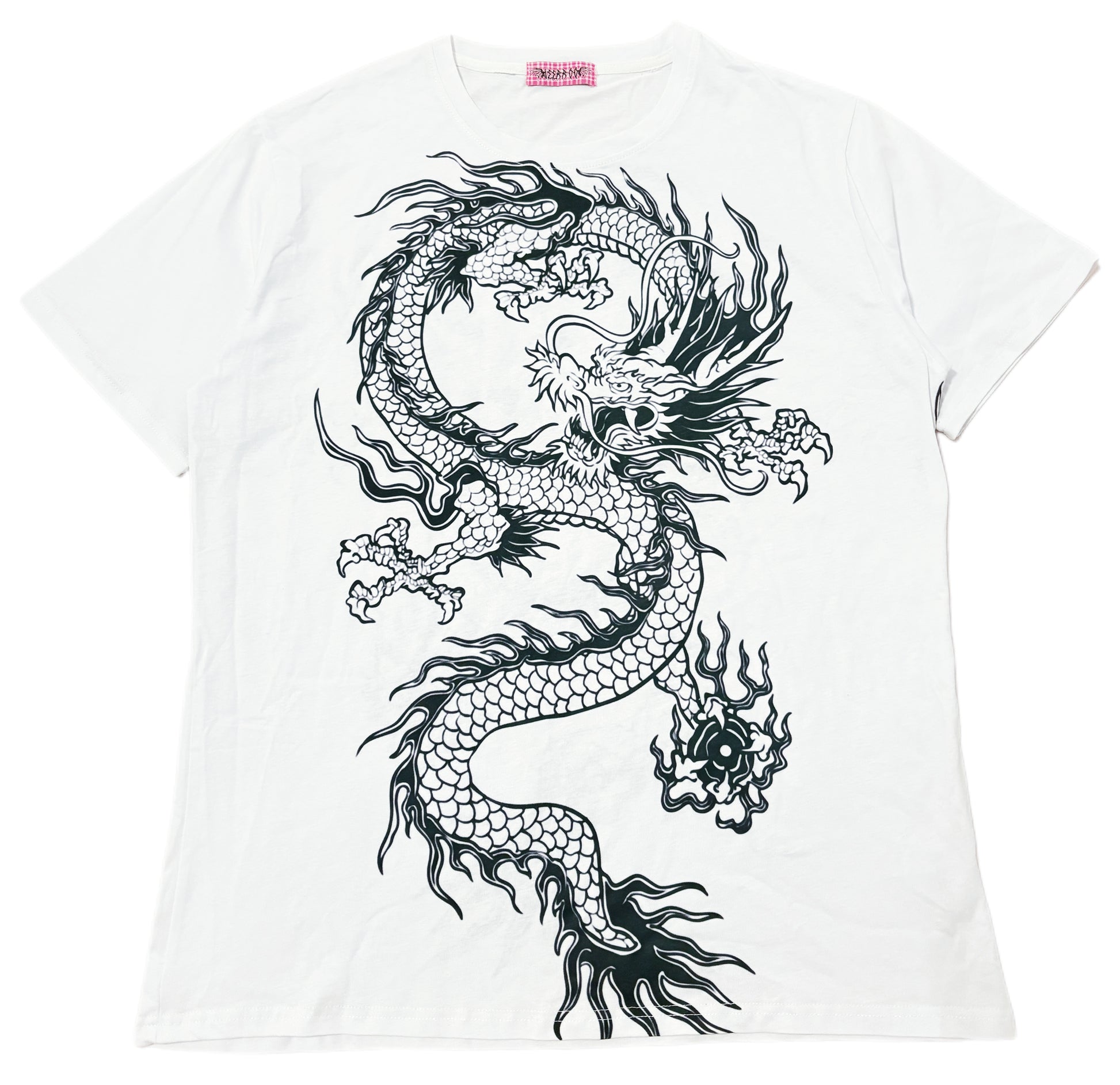 LEERROO - Chinese Style Dragon Print T-Shirt & Skirt Set set Leerroo