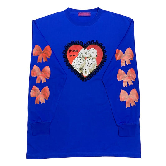 bunnybunnygun – Decora Kei Blue Oversized Tee shirt bunnybunnygun
