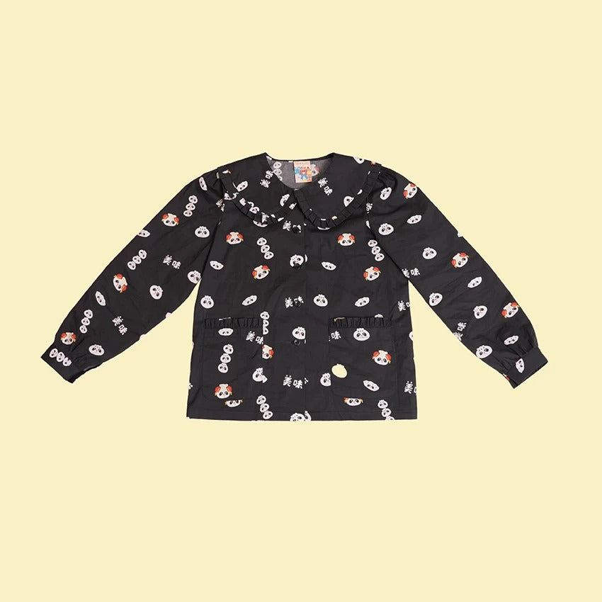 NIKKOU - Original Cotton Long-Sleeve Shirt Base Shirt shirt Nikkou home Black S