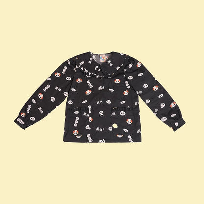 NIKKOU - Original Cotton Long-Sleeve Shirt Base Shirt shirt Nikkou home Black S