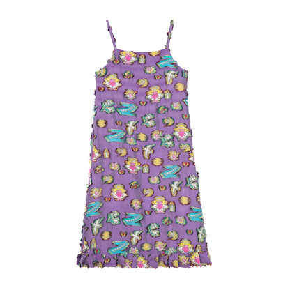 tntntutu Shiny Angel Dress | Harajuku Purple Jacquard Skirt dress tntntutu Dress S