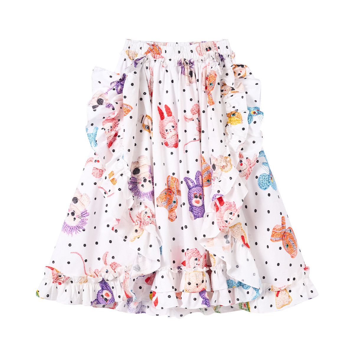 tntntutu - Polka Crochet A-Line Skirt skirt tntntutu M
