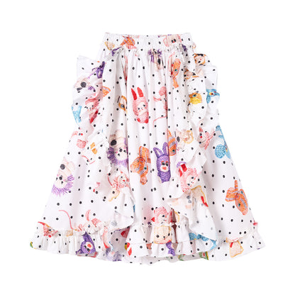 tntntutu - Polka Crochet A-Line Skirt skirt tntntutu M