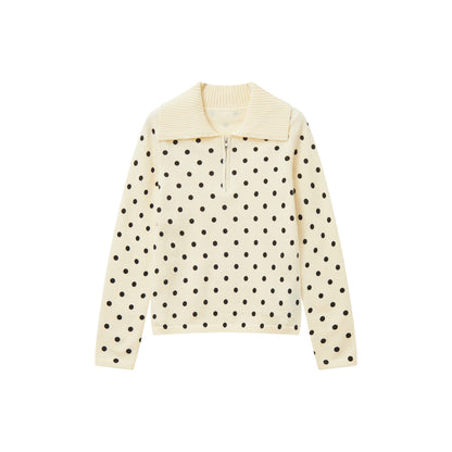 Chemical Girl - Girly Y2K Collared Fitted Knit Pullover Sweater sweater chemical girl