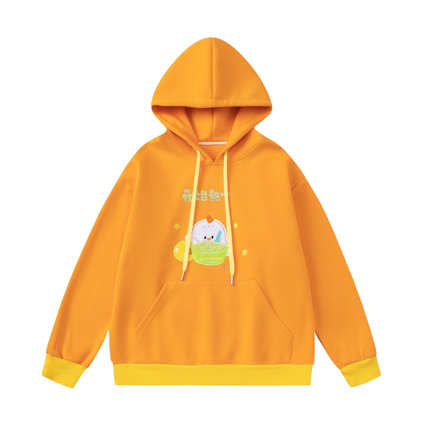KURIOSITAET - Decora Kei Orange Hoodie Sweatshirt hoodie KURIOSITAET S