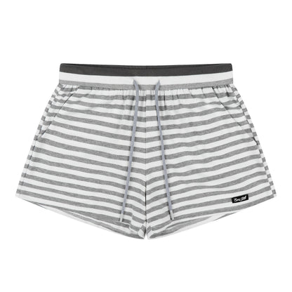 Languid Park - Star Stripe Drawstring Shorts shorts Languid Park Grey S