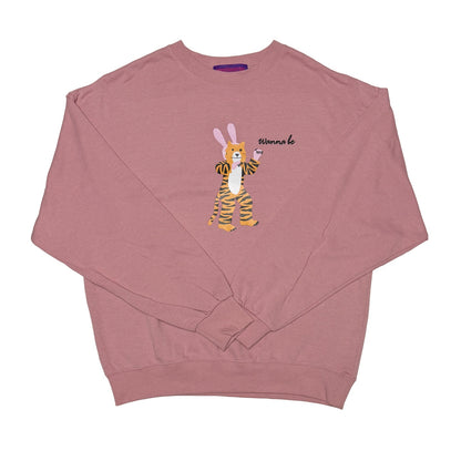bunnybunnygun - Harajuku Cartoon Print Crewneck Sweatshirt sweatshirt bunnybunnygun