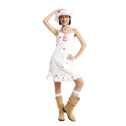 iscreamcolour MOF Girly 白色吊带连衣裙 dress iscreamcolour Love Bear Dress S