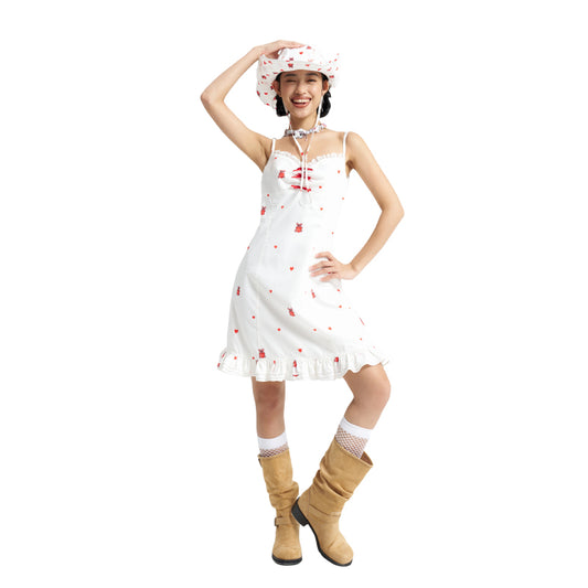 iscreamcolour MOF Girly 白色吊带连衣裙 dress iscreamcolour Love Bear Dress S