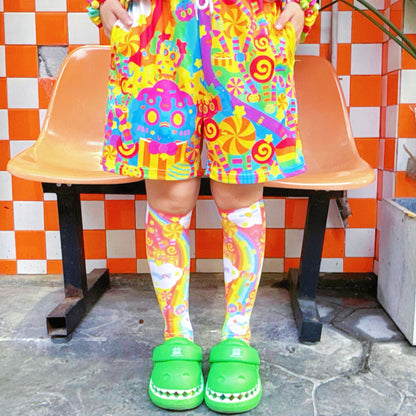 Rainbow Universe RUX - Decora Kei Rainbow Set set Rainbow Universe RUX Shorts S