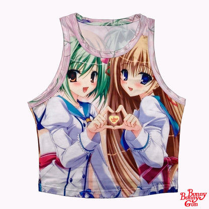 bunnybunnygun – Y2K Stretchy Tank Top tank top bunnybunnygun 1