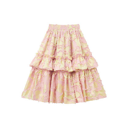 tntntutu - Kawaii Layered Ruffle Woven Skirt skirt tntntutu M