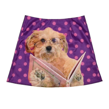 bunnybunnygun - Harajuku Y2K Polka Dot Dog Skirt skirt bunnybunnygun S