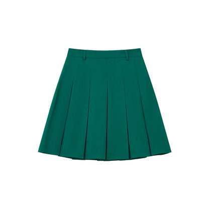 Chemical Girl - Girly Vibes School Style Pleated A-Line Skirt skirt chemical girl Green S