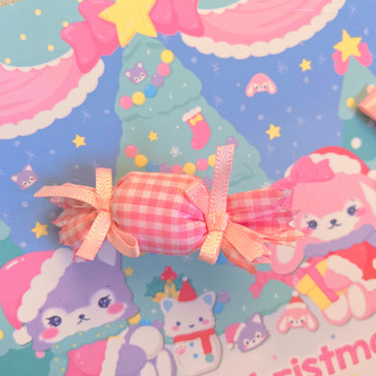 Bear Doll - Decora Kei Candy Hair Clip Brooch hair clip Bear Doll Pink Hair Clip - 1pc