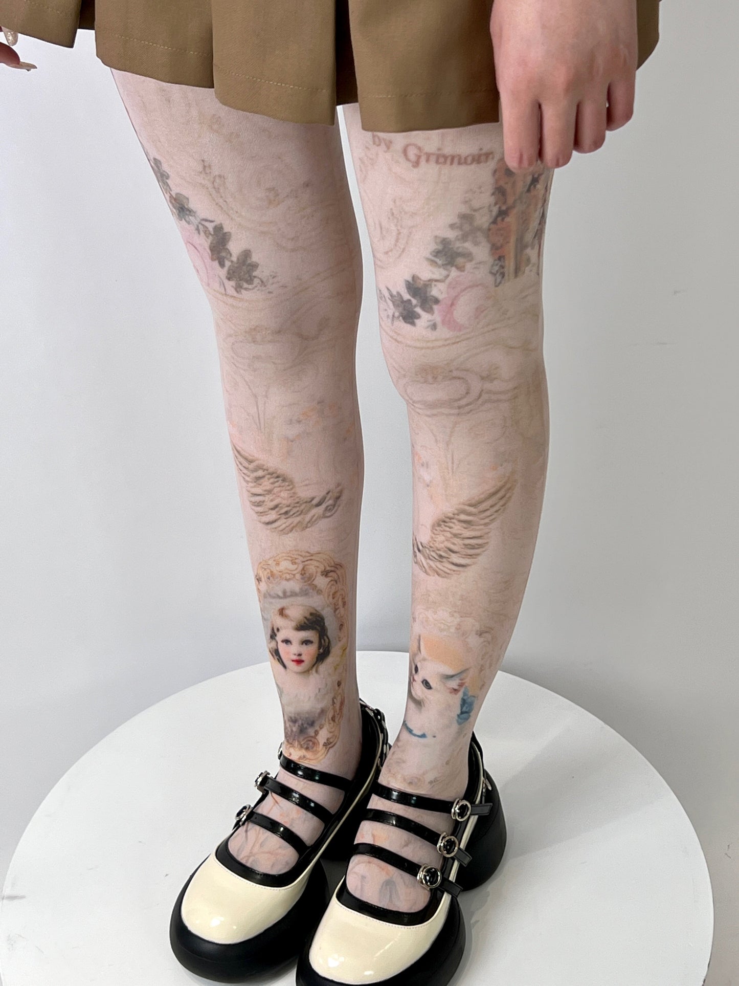 Hot BonBon - Girl Cat Print Tights tights Hot BonBon