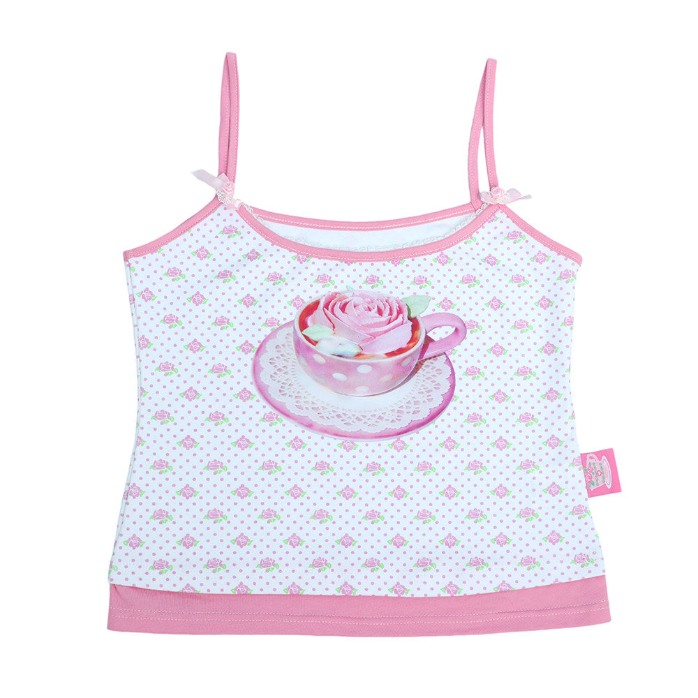 frufru - Rose Girl Floral Cami Top camisole frufru Pink S