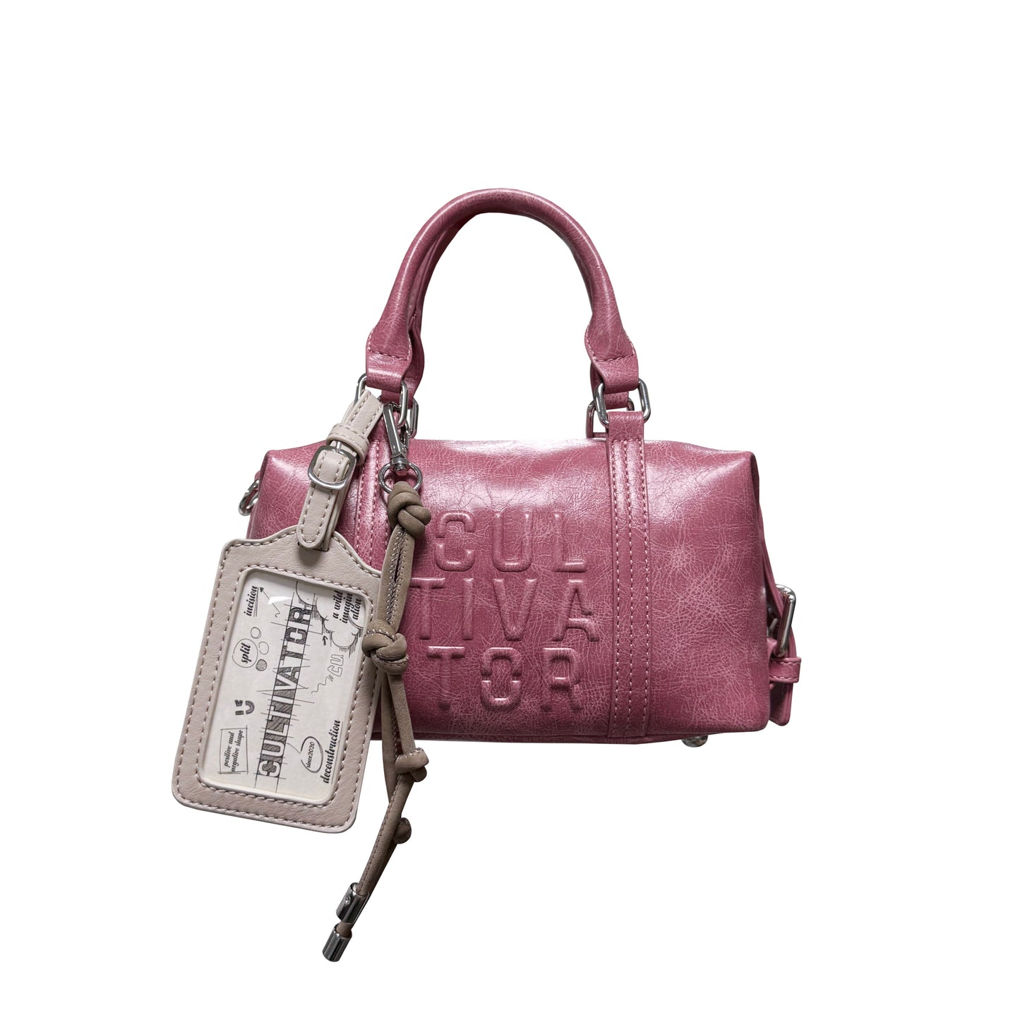 Cultivator - Vintage Colorblock Boston Shoulder Bag bag Cultivator Rose