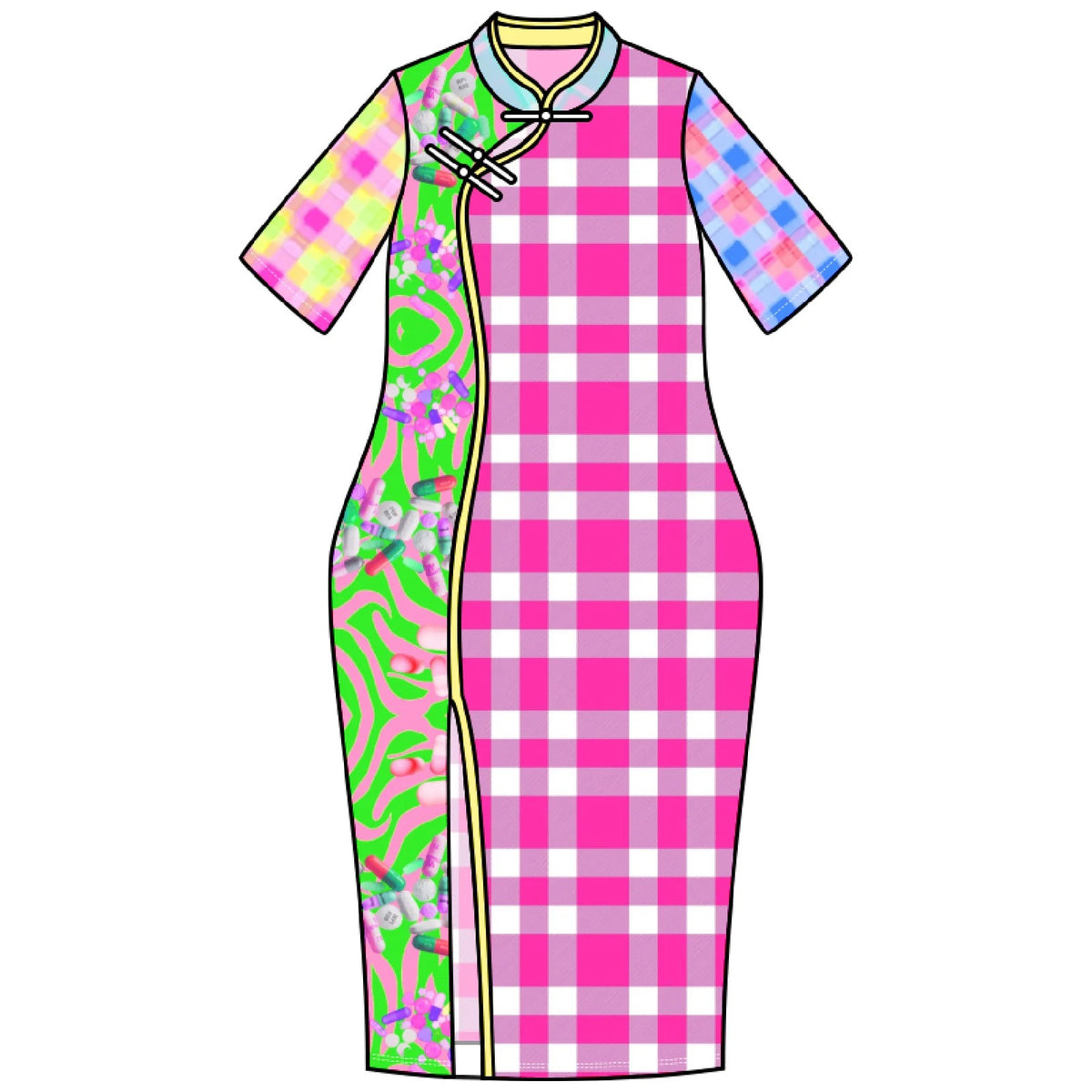 LEERROO - Y2K Chinese Style Qipao Dress dress Leerroo S