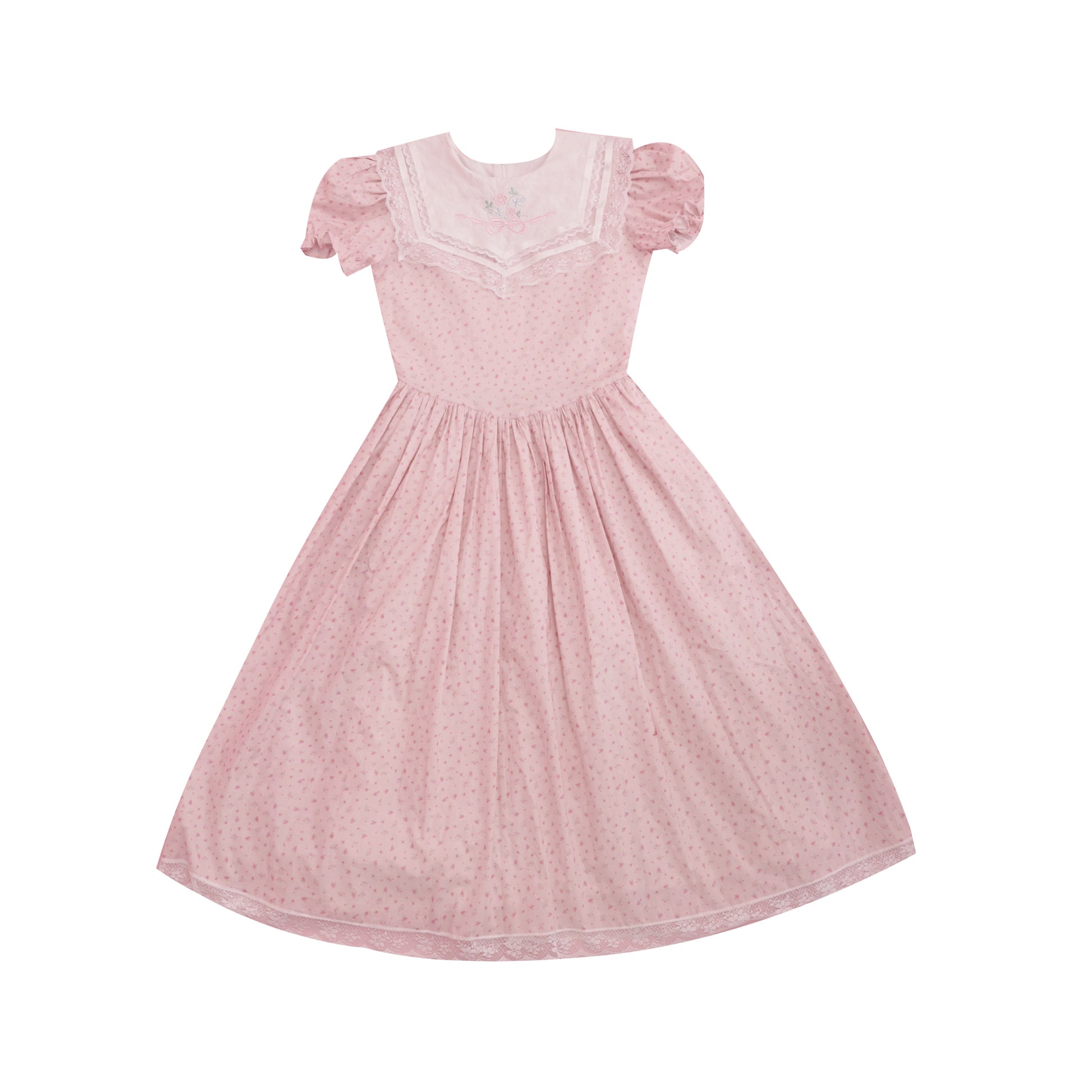 SemenCoicis - Kawaii Floral Sailor Dress dress SemenCoicis Pink S