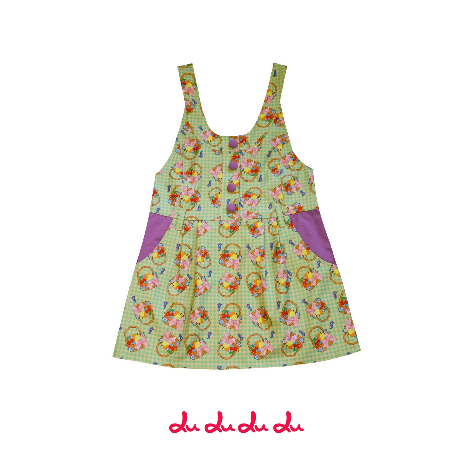 Kawaii Suspender Dress – Fruit Basket Print dress LULULULU
