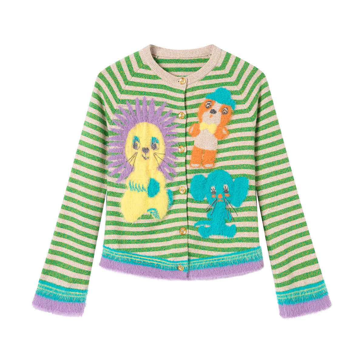 tntntutu - Plush Cartoon Knit Cardigan cardigan tntntutu S