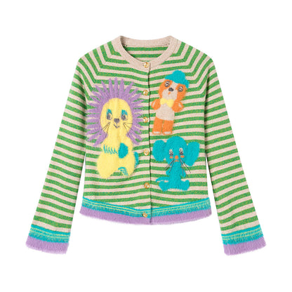 tntntutu - Plush Cartoon Knit Cardigan cardigan tntntutu S