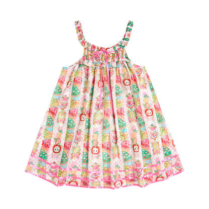 Lutra Jump Dress Chiffon Print Dress Cute Layered Cami Dress dress Lutra Jump
