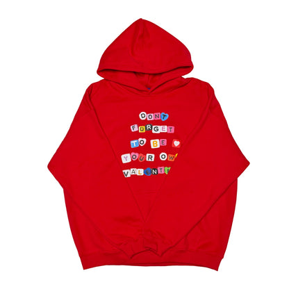bunnybunnygun - Harajuku Red Fleece Hoodie hoodie bunnybunnygun M