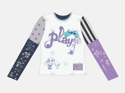 loveplay – Illustration Mesh Long Sleeve Top shirt loveplay S