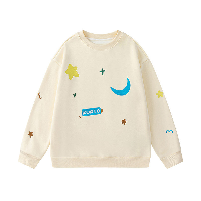 KURIOSITAET 杏色卫衣冬无帽刺绣 sweatshirt KURIOSITAET S