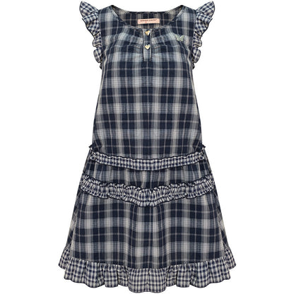 ziziFei - Plaid Ruffle Waist Dress dress ziziFei S