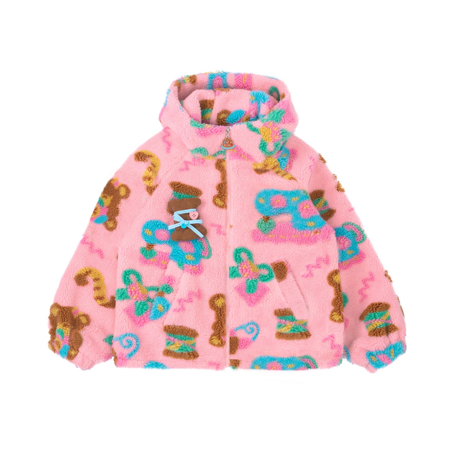 Lutra Jump - Decora Pink Fleece Jacket coat Lutra Jump S